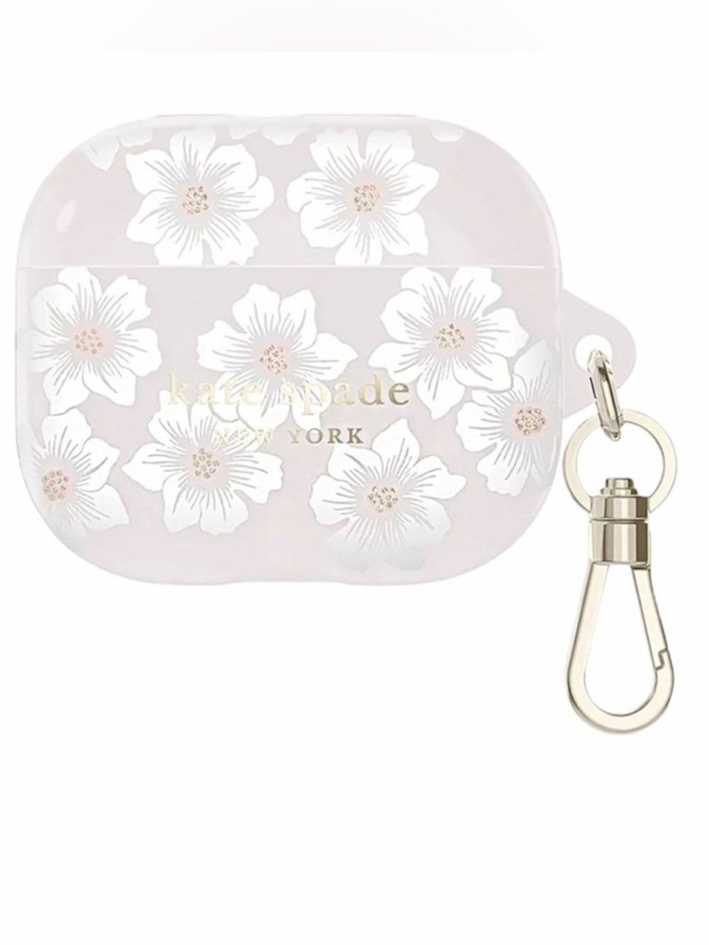kate spade new york AirPods Case 3rd Gen Keychain Ring Hollyhock Cream FCT